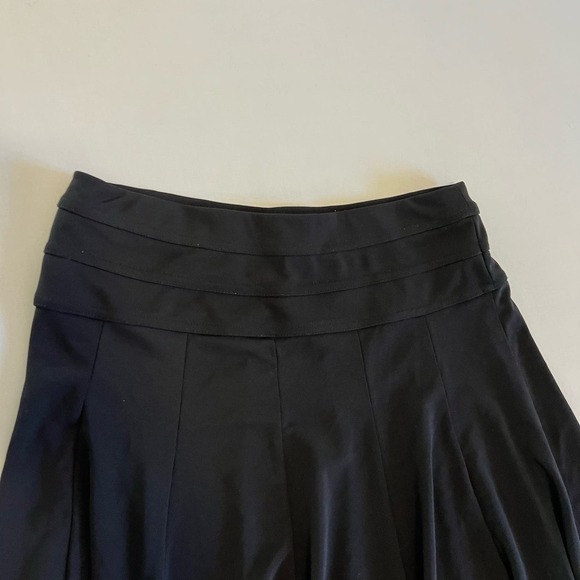 INC International Concepts Black flowy knee length skirt S - Picture 6 of 8